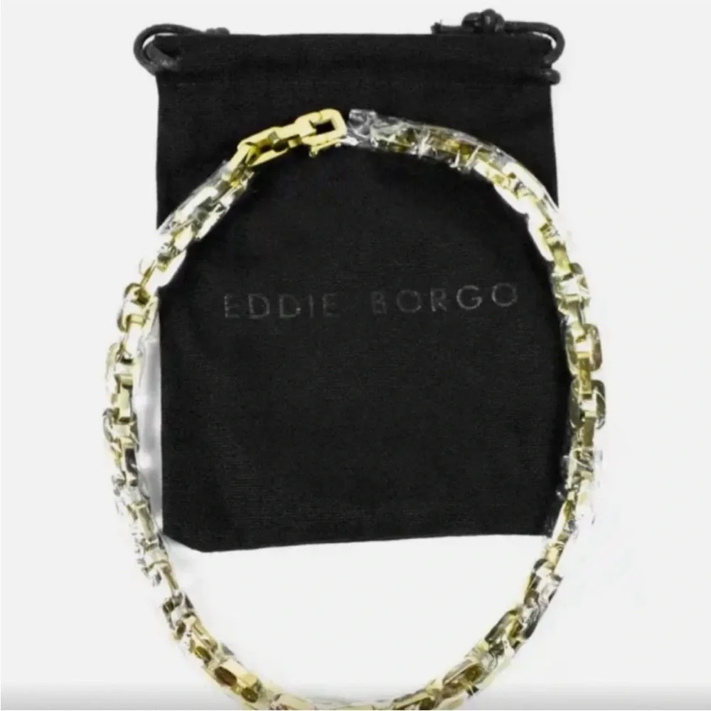 Eddie Borgo- Chain Supra Link Necklace 12 K gold plated brand new - Picture 6 of 13